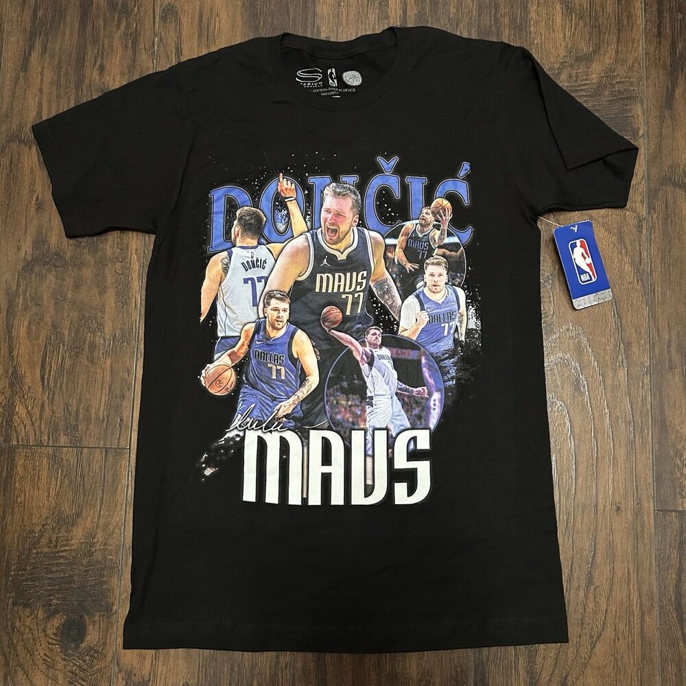 Stadium Essentials Luka Doncic Dallas Mavs Tshirt Mens Small #77 NWT